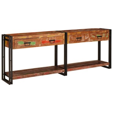 vidaXL Τραπέζια Κονσόλες 2 τμχ. Πολύχρωμο 200x33x75 εκ