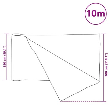 vidaXL Δίχτυ Σκίασης Μαύρο 1,5 x 10 μ. από HDPE 75 γρ./μ²