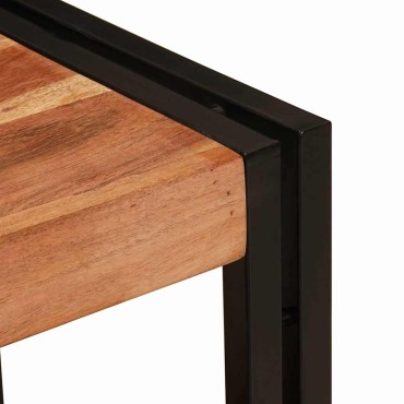 vidaXL Ντουλάπι νιπτήρα Καφέ 71x33x58cm Στερεό Ξύλο Ακακίας 1 τεμ.
