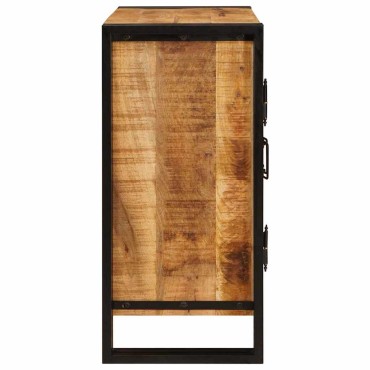 vidaXL Κομοδίνο Καφέ 66x35x76cm Στέρεο τραχύ ξύλο μάνγκο 1 τεμ.