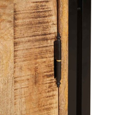vidaXL Κομοδίνο Καφέ 66x35x76cm Στέρεο τραχύ ξύλο μάνγκο 1 τεμ.