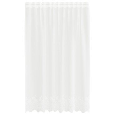 vidaXL Κουρτίνα Δαντέλας Λευκό 200x150cm Πολυεστέρας