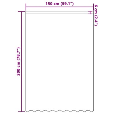 vidaXL Κουρτίνα Δαντέλας Λευκό 200x150cm Πολυεστέρας