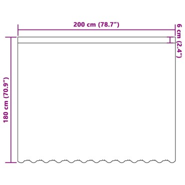 vidaXL Κουρτίνα Δαντέλας Λευκό 180x200cm Πολυεστέρας