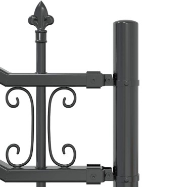 vidaXL Φράχτης Κήπου KAMPEN 240x118cm Ατσάλι με Επικάλυψη Πούδρας