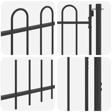 vidaXL Πύλη Φράχτη BOXTEL 103 x 175 cm Χάλυβας με επίστρωση πούδρας