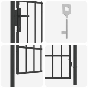 vidaXL Πύλη Φράχτη BOXTEL 103 x 225 cm Χάλυβας με επίστρωση πούδρας