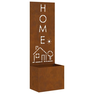 vidaXL Οθόνη Ιδιωτικότητας Κήπου Σκ rusty 50 x 32 x 150 εκ