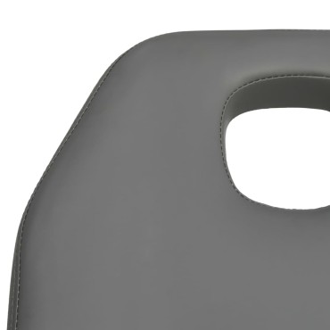 vidaXL Κρεβάτι - Πολυθρόνα Αισθητικής Γκρι 180 x 62 x (86,5-118) εκ.