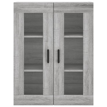vidaXL Ντουλάπι Γκρι Sonoma 69,5x34x180cm Επεξεργασμένο Ξύλο 1 τεμ.