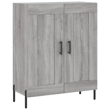 vidaXL Ντουλάπι Γκρι Sonoma 69,5x34x180cm Επεξεργασμένο Ξύλο 1 τεμ.