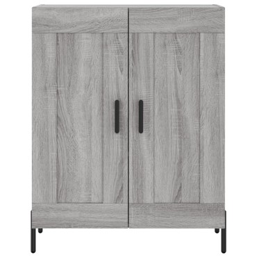 vidaXL Ντουλάπι Γκρι Sonoma 69,5x34x180cm Επεξεργασμένο Ξύλο 1 τεμ.