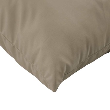 vidaXL Μαξιλάρια Παλέτας 2 τεμ. Taupe Ύφασμα Oxford
