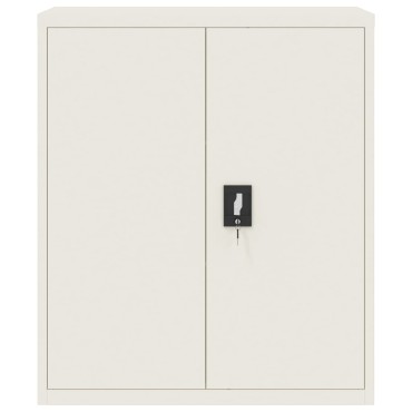 vidaXL Αρχειοθήκη Λευκή 90x40x105cm από Ατσάλι 1 τεμ.