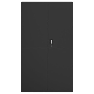 vidaXL Αρχειοθήκη Μαύρη 105x40x180cm Ατσάλινη 1 τεμ.