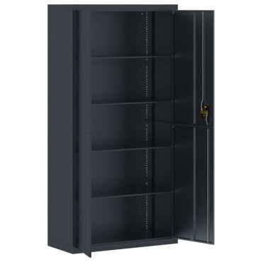 vidaXL Αρχειοθήκη Ανθρακί 90x40x180cm Ατσάλινη 1 τεμ.