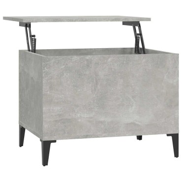 vidaXL Τραπεζάκι Σαλονιού Γκρι Σκυρ. 60x44,5x45cm Επεξεργ. Ξύλο 1 τεμ.