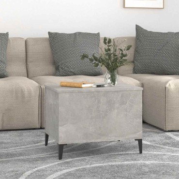 vidaXL Τραπεζάκι Σαλονιού Γκρι Σκυρ. 60x44,5x45cm Επεξεργ. Ξύλο 1 τεμ.