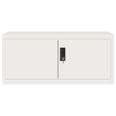 vidaXL Αρχειοθήκη Λευκή 90x40x145cm από Ατσάλι 2 τεμ.