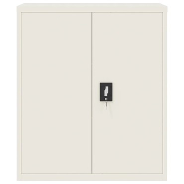vidaXL Αρχειοθήκη Λευκή 90x40x145cm από Ατσάλι 2 τεμ.
