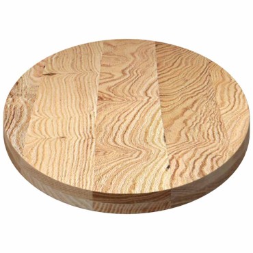 vidaXL Επιτραπέζια επιφάνεια 140x60x4cm από Μασίφ Ξύλο Δρυός Οβάλ