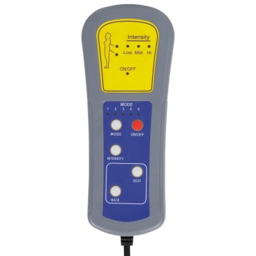 vidaXL Ανάκλιντρο Μασάζ Μαύρο Υφασμάτινο με Μαξιλάρια 133,5x56x74cm 1 τεμ.