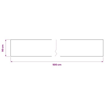 vidaXL Μεμβράνη Αυτοκόλλητη για Έπιπλα Μαύρη 500 x 90 εκ. από PVC