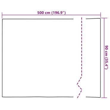 vidaXL Μεμβράνη Αυτοκόλλητη για Έπιπλα Ανοιχτή Δρυς 500 x 90 εκ. PVC