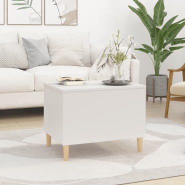 vidaXL Τραπεζάκι Σαλονιού Λευκό 60x44,5x45cm από Επεξεργασμένο Ξύλο 1 τεμ.