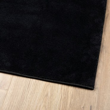 vidaXL Χαλί OVIEDO με Κοντό Πέλος Μαύρο 200x200cm