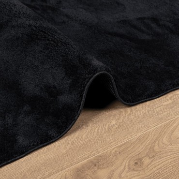 vidaXL Χαλί OVIEDO με Κοντό Πέλος Μαύρο 200x200cm