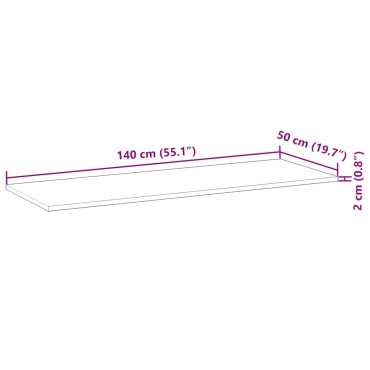vidaXL Επιφάνεια Τραπεζιού Φιν. Λαδιού 140x50x2 εκ. Μασίφ Ξύλο Ακακίας