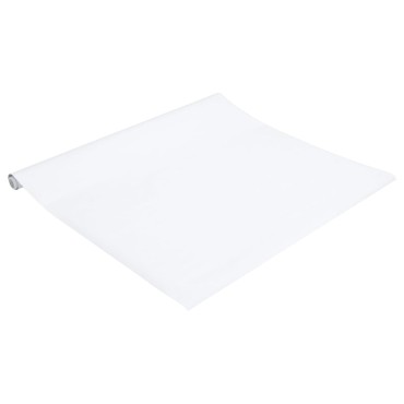 vidaXL Αυτοκόλλητο Επίπλων Ματ Λευκό 90x500 εκ. PVC