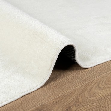 vidaXL Χαλί OVIEDO με Κοντό Πέλος Κρεμ 200x200cm