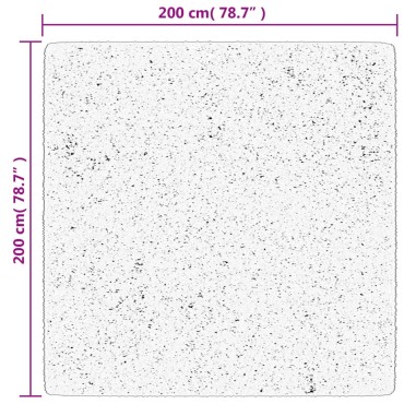 vidaXL Χαλί OVIEDO με Κοντό Πέλος Κρεμ 200x200cm