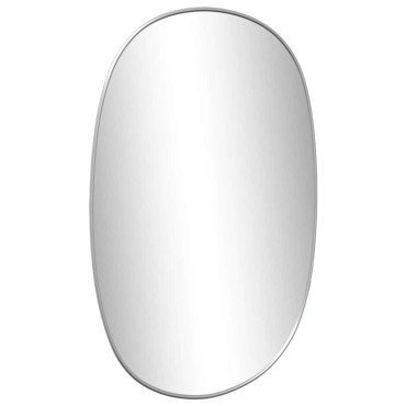 vidaXL Καθρέφτης Τοίχου Ασημί 60x40 εκ.