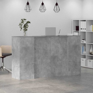 vidaXL Γραφείο υποδοχής 180x50x103,5cm Επεξεργασμένο Ξύλο 1 τεμ.