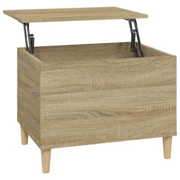 vidaXL Τραπεζάκι Σαλονιού Sonoma Δρυς 60x44,5x45cm Επεξεργασμένο Ξύλο 1 τεμ.