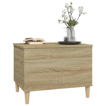 vidaXL Τραπεζάκι Σαλονιού Sonoma Δρυς 60x44,5x45cm Επεξεργασμένο Ξύλο 1 τεμ.