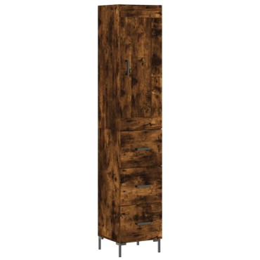 vidaXL Ντουλάπι Καπνιστή δρυς 34,5x34x180cm από Επεξεργασμένο Ξύλο 1 τεμ.