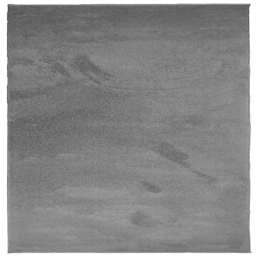vidaXL Χαλί OVIEDO με Κοντό Πέλος Ανθρακί 120x120cm