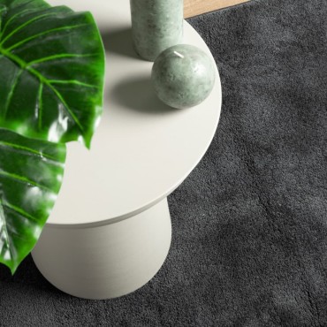 vidaXL Χαλί OVIEDO με Κοντό Πέλος Ανθρακί 120x120cm