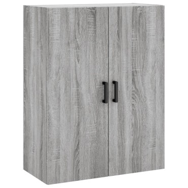 vidaXL Ντουλάπι Γκρι Sonoma 69,5x34x180cm Επεξεργασμένο Ξύλο 1 τεμ.