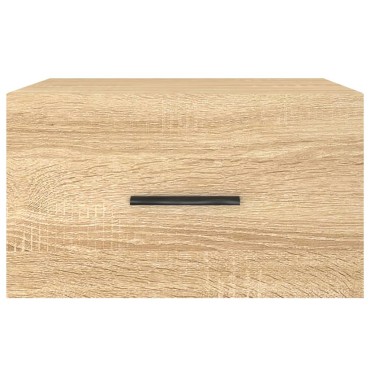 vidaXL Κομοδίνα Επιτοίχια Sonoma Δρυς 35x35x20cm