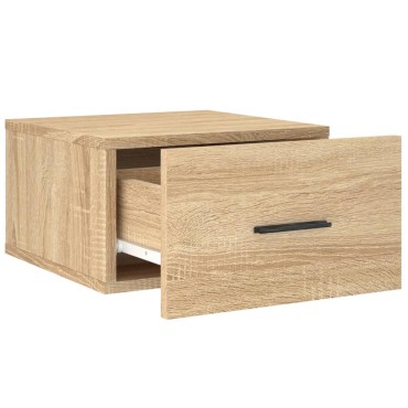 vidaXL Κομοδίνα Επιτοίχια Sonoma Δρυς 35x35x20cm