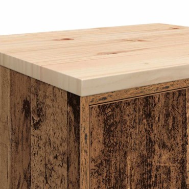 vidaXL ντουλάπι αποθήκευσης γκαράζ 60x51x85 εκ μασίφ ξύλο πεύκο