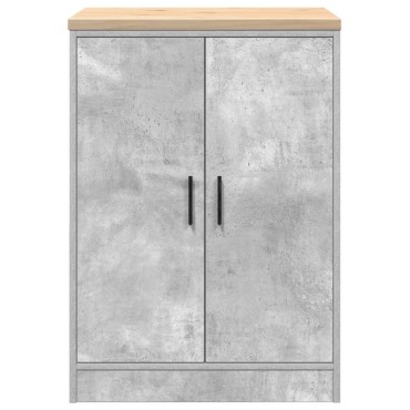 vidaXL ντουλάπι αποθήκευσης γκαράζ 60x51x85 εκ μασίφ ξύλο πεύκο