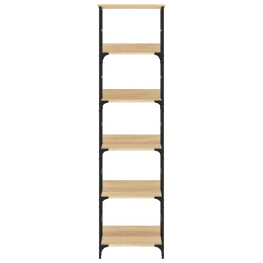 vidaXL Βιβλιοθήκη Sonoma Δρυς 50x33x188,5cm από Τεχνητό Ξύλο 1 τεμ.