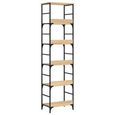 vidaXL Βιβλιοθήκη Sonoma Δρυς 50x33x188,5cm από Τεχνητό Ξύλο 1 τεμ.