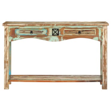 vidaXL Τραπέζι Κονσόλα 120x40x75cm από Μασίφ Ανακυκλωμένο Ξύλο 1 τεμ.